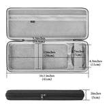 Geekria Keyboard Case, Hard Shell Protective Travel Bag Compatible with Logitech MX Keys Mini Minimalist Wireless Illuminated Keyboard and Logitech MX Anywhere 3 Mouse Combo Case (Dark Grey)