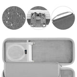 Geekria Keyboard Carrying Case, Hard Shell Protective Travel Bag, Compatible with Apple Magic Keyboard (MXCL3LL/A) / MK2A3LL/A / MXCK3LL/A / MK293LL/A, Mouse Combo Case (Light Gray)