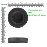 Geekria QuickFit Replacement Ear Pads for Skullcandy Hesh, Hesh 2 Bluetooth Wireless Headphones Ear Cushions, Headset Earpads, Ear Cups Cover Repair Parts (Black)
