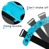 Geekria Wrist Bands Compatible with Just Dance 2024 2023 2022 and Zumba Burn It Up Compatible with Nintendo Switch Controller Game, Adjustable Elastic Strap for Joy-Cons Controller (2 Pack)