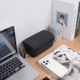 Geekria Shield Speaker Case Compatible with Sony LinkBuds Cover, Replacement Travel Hard Shell Portable Speaker Protective Carrying Bag with Cable Storage (Grey)