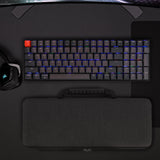 Geekria 90%-96% Keyboard Case, Compatible with Keychron K4 / K4 HE, RK Royal KLUDGE RK96 / RK100, Hard Shell Travel Carrying Bag for 100keys Mechanical Gaming Keyboard (Dark Gray)