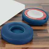 Geekria QuickFit Replacement Ear Pads for Beats Solo 3 (A1796), Solo 3.0 Headphones Ear Cushions, Headset Earpads, Ear Cups Cover Repair Parts (Pop Blue)