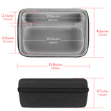 Geekria Shield Speaker Case Compatible with Bose Soundlink Max Case Cover, Replacement Hard Shell Portable Speaker Protective Carrying Bag with Cable Storage (Dark Grey)