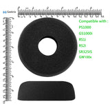 Geekria Comfort Foam Replacement Ear Pads for GRADO PS1000, GS1000i, RS1i, RS2i, SR325IS, GW100x Headphones Ear Cushions, Headset Earpads, Ear Cups Cover Repair Parts (Black)