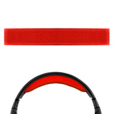 Geekria QuickFit Mesh Fabric Replacement Ear Pads for Logitech G430, G930 Headphone Ear Pad and Headband Pad/ Ear Cushion + Headband Cushion/ Repair Parts Suit ( Red-Black )