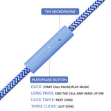 Geekria Kids Wired Earbuds with Mic & Volume Control for School and Online Class, Children's 3.5mm Jack In-Ear Earphone with 85dB Volume Limit for Small Ears, Storage Case Included (Blue)
