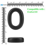 Geekria QuickFit Replacement Ear Pads for Jabra Evolve2 85 Headphones Ear Cushions, Headset Earpads, Ear Cups Cover Repair Parts ( Black )