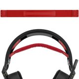 Geekria Flex Fabric Headband Pad Compatible with Corsair HS80 RGB, HS80 MAX Headphones Replacement Band, Repair Part (Red)