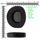 Geekria Sport Cooling-Gel Replacement Ear Pads for Sennheiser RS160, HDR160, RS170, HDR170, RS180, HDR180 Headphones Ear Cushions, Headset Earpads, Ear Cups Cover Repair Parts (Black)