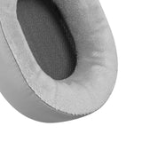 Geekria Comfort Hybrid Velour Replacement Ear Pads for Corsair HS55, HS65 Headphones Ear Cushions, Headset Earpads, Ear Cups Cover Repair Parts (Grey)