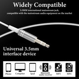 Geekria Sleep Earplugs, 6.6 FT / 200 CM Mono Earbud Single Ear Noise Isolating Earphone, 3.5MM Tangle Free Sleep Headphones for Side Sleepers (Without Mic / White)