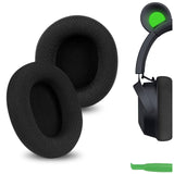 Geekria Comfort Mesh Fabric Replacement Ear Pads for Razer Kraken V4/V4X/V4Pro/Kitty V2 Pro, Barracuda/Barracuda X Headphones, Ear Cushions (Black)