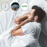 Geekria Sleep Earplugs, 6.6 FT / 200 CM Mono Earbud Single Ear Noise Isolating Earphone, 3.5MM Tangle Free Sleep Headphones for Side Sleepers (Without Mic / White)