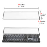 Geekria Full Size Keyboard Dust Cover, Clear Acrylic Keypads Cover for 104 Keys Computer Mechanical Keyboard, Compatible with Logitech MX Mechanical Wireless Illuminated Performance Keyboard