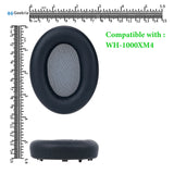 Geekria QuickFit Replacement Ear Pads for Sony WH-1000XM4 Wireless Headphones Ear Cushions, Headset Earpads, Ear Cups Cover Repair Parts (Blue)