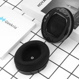 Geekria Comfort Velour Replacement Ear Pads for HyperX Cloud Orbit S Headphones Ear Cushions, Repair Parts (Black)