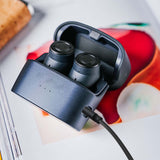 Geekria USB Earbuds Short Charger Cable Compatible with Audio-Technica ATH-M50xBT2, JBL Tune 225TWS 220TWS Tour One M2 Charger, USB to USB-C Replacement Power Charging Cord (1 ft / 30 cm 2 Pack)