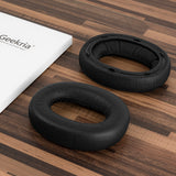 Geekria Elite Sheepskin Replacement Ear Pads for Bowers & Wilkins B&W PX7, PX 7 Headphones Ear Cushions, Headset Earpads, Ear Cups Cover Repair Parts (Black)
