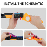 Geekria Game Gun Compatible with Nintendo Switch/OLED Joy-Cons Grip, Fit for Splatoon, Resident Evil, Hunting Simulator, Wolfenstein, Sniper Elite, Juarez, Type Shooting Gaming Accessories