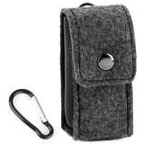 Geekria Felt Case Cover Compatible with Skullcandy Dime 3/2, Sony WF-C510 True Wireless Earbuds, Earphones Skin Cover, Protective Carrying Case with Keychain Hook, Portable, Shockproof