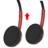 Geekria USB Headset with Mic, Mute Button Volume Control, Lightweight Wired Computer On-Ear Headphones with Boom Microphone and Detachable 3.5mm Plug for Call Center, Office, School (Red)