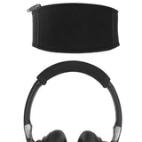 Geekria Flex Fabric Headband Cover Compatible with ATH-ANC9, AKG K553, Denon AH-D40, Soundcore Space Q45, JVC HA-S38BT Headphones (Black)