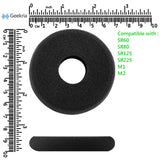 Geekria Comfort Foam Replacement Ear Pads for GRADO SR60, SR80, SR125, SR225, M1, M2 Headphones Ear Cushions, Repair Parts with Video Guide (Black)