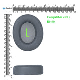 Geekria QuickFit Replacement Ear Pads for JBL JR460 Headphones Ear Cushions, Headset Earpads, Ear Cups Cover Repair Parts (Grey)