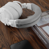 Geekria Flex Fabric Headband Cover Compatible with ATH M50x M50xBT M50xPB M50xWH M50xBB ATH-M50xBT2 Headphones, Head Cushion Pad Protector, Replacement Repair Part, Sweat Cover, Easy Installation