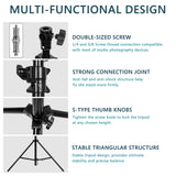 Geekria for Creators 15ft/4.5M Extreme Tall Tripod Stand with Storage Bag, Air Cushioned Heavy Duty Stand for Photography Lights, Sports Video Camera, with 1/4"& 3/8" Screw (Black)