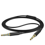 Geekria Audio Cable with Mic Compatible with Sony WH-1000XM6/1000XM5, ULT WEAR, WH-XB920N Headphones, 3.5mm Replacement Stereo Cord with Inline Microphone (4 ft/1.2 m)