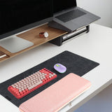 Geekria 75% Keyboard Case, Hard Shell Travel Carrying Bag for 84 Key Portable Keyboard, Compatible with Logitech MX Mechanical Mini / Logitech POP Keys / Logitech POP ICON Combo (Pink&Blue)