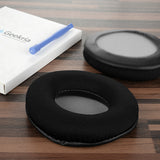 Geekria Comfort Mesh Fabric Replacement Ear Pads for Turtle Beach Ear Force P11, PX21/22/24/51/4/5, X41/42/12 Headphones Ear Cushions, Repair Parts (Black)