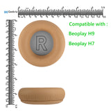 Geekria Elite Sheepskin Replacement Ear Pads for Bang & Olufsen Beoplay H9, H7 (Not Compatible with H9 3rd Gen, h9i) Headphones Ear Cushions, Repair Parts (Brown)
