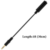 Geekria 3.5mm (1/8'') Male to 6.35mm (1/4'') Female Headphones Plug Adapter, Conversion Audio, Cord Compatible with Phone, Laptop, Headphones - Stereo Audio Connector (30cm)