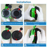 Geekria QuickFit Replacement Ear Pads for Razer Kraken 7.1 Chroma V2 USB Gaming Headset Headphones Ear Cushions, Headset Earpads, Ear Cups Cover Repair Parts (Black / Green )