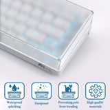 Geekria 65% Keyboard Dust Cover, Acrylic Dust Cover for 68 Key Computer Mechanical Wireless Keyboard, Compatible with RK ROYAL KLUDGE RK68, Keychron K6, K6 Pro, Corsair K65 PRO Mini (Frosted)