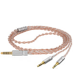 Geekria 4.4mm Balanced Cable Compatible with HIFIMAN SUSVARA UNVEILED, SUNDARA HE4XX 400i HE1000V2, Denon AH-D600 AH-D7200, 5N OCC Braided Silver Plated Audio Cord (4.4mm to Dual 3.5mm Male/4.9ft)