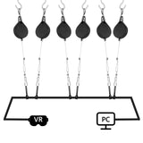 Geekria VR Cable Management Compatible with Meta Quest 2/Quest 3/PSVR 2/HTC Vive/Vive Pro/HP Reverb G2/PSVR VR Accessories, Drill Free Retractable Virtual Reality Pulley System 6 Packs