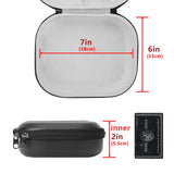 Geekria Shield Headphones Case Compatible with Skullcandy CrusherANC2, CrusherANC, CrusherEvo, HeshANC, HeshEvo, Riff2 Case, Replacement Hard Shell Travel Carrying Bag with Cable Storage (Black)