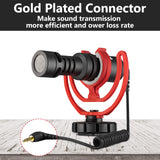 Geekria for Creators 3.5mm TRS to TRS Microphone Coil Cable 1.6 ft / 50 CM, Compatible with Rode SC2, VideoMic, VideoMicro, VideoMic GO II, Wireless GO II Mic Connect Camera, Mic Cord (Black)