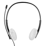 Geekria 100 Pairs Disposable Headphones Ear Cover for Small Call Center Headset Earcup, Stretchable Sanitary Ear Pads Cover, Hygienic Ear Cushion Protector (XS / White)