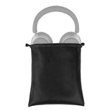 Geekria Headphones Carrying Bag, Compatible with Sony WH-1000XM6, WH-1000XM4, Bose QC Ultra II, QC 45 and More, Universal Headset Pouch / Portable Travel Bag (Black PU)