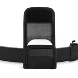 Geekria Earbuds Pouch with Belt Loop Compatible with SAMSUNG Galaxy Buds3 Pro, Galaxy Buds2, Galaxy Buds FE Earbud Case Belt Holster, Protective Case Cover with Clip Holder for Bag Strap (Black)