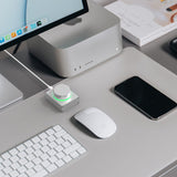 Geekria Audio Control Knob with Rotate Volume Adjustment & Mute Function, PC / Phone Audio Remote Volume Control Adapter, Support Win 7, 8, 10, MAC, Android, USB or USB-C (Silver)