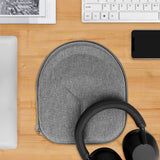 Geekria Shield Headphones Case Compatible with Sony WH-CH720N, WH-1000XM5, WH-1000XM4, WH-XB910N, Replacement Hard Shell Travel Carrying Bag with Cable Storage (Grey)