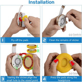 Geekria QuickFit Replacement Ear Pads for Beats Solo 3 (A1796), Solo 3.0 Headphones Ear Cushions, Headset Earpads, Ear Cups Cover Repair Parts (Pop Blue)