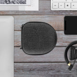Geekria Shield Headphones Case Compatible with Marshall Major V/IV/III/II, Mid ANC, Replacement Hard Shell Travel Carrying Bag (Dark Grey)