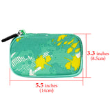 Geekria Shield Sports Earbuds Pouch, Earbuds Protective Case, In-Ear Headphones Travel Bag Compatible with Sony Walkman, Bose SoundSport, JBL EnduranceRUN, Plantronics, Sephia (Camouflage Green)